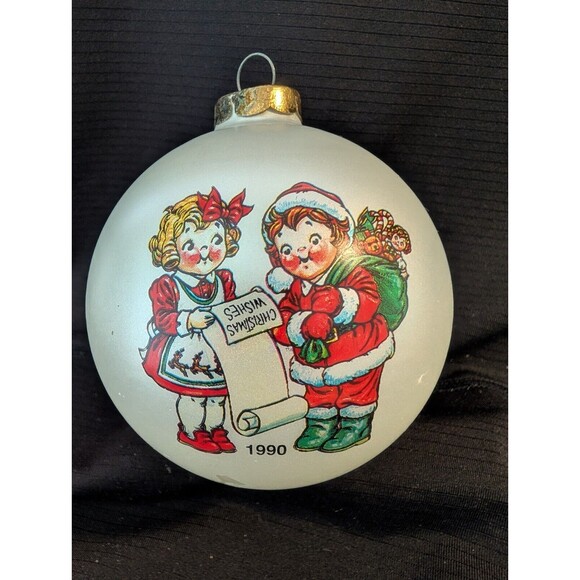 Lot of 17 Campbell's Soup Kids Christmas Ornaments 1980 - 1999 Round 3" dia - Picture 11 of 16